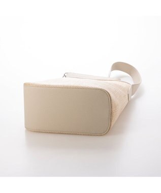 UNBILLION カシュカシュ cachecache / 雑材風アシンメトリートート アイボリー