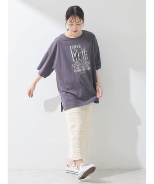 earth music&ecology Ｌ’ｏｄｅｕｒ　ルーズＴ Charcoal Gray