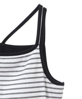 AMERICAN HOLIC カップ付き　バッククロスボーダーキャミソール Blue