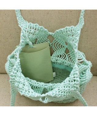 ROOTOTE 1149【カゴバッグ】LT.デリ.マクラメ-C 04：ミント