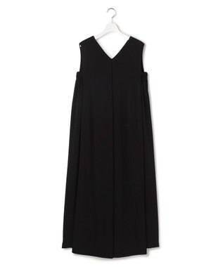 23区 S 【GOLD LABEL】リュクスジャージー Vネック ワンピース ブラック系