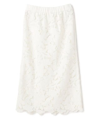 BEIGE， CITRINE / エンブロイダリーレースイージースカート Off