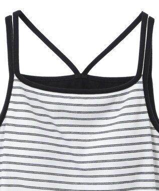 AMERICAN HOLIC カップ付き　バッククロスボーダーキャミソール Blue