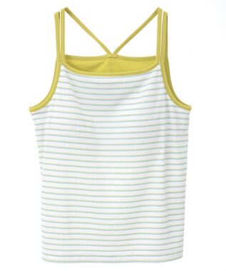 AMERICAN HOLIC カップ付き　バッククロスボーダーキャミソール Blue