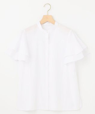 組曲 S コットンレーヨンシャーティング ブラウス アイボリー系