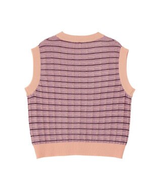 CRAFT STANDARD BOUTIQUE リンクスチェックニットベスト Purple