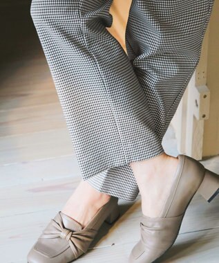 Tiaclasse 【洗える】テーパードパンツ ブラックチェック