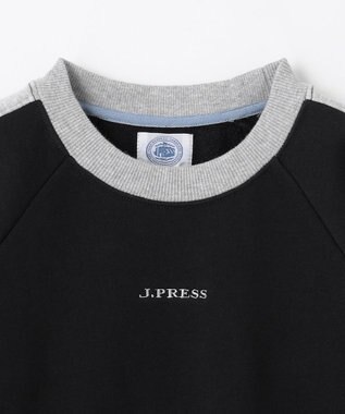 J.PRESS KIDS 【100-130cm】裏毛ラグラン ロゴトレーナー ブラック系