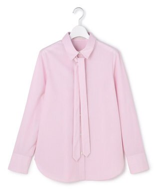 ICB 【先行予約・2WAY】 クリーンブロード タイ付きシャツ ライトピンクストライプ