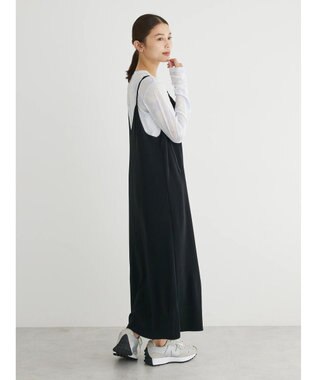 Green Parks 前後２ｗａｙ　プリーツキャミワンピース Black