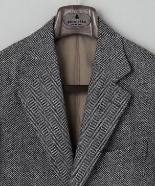 GOTAIRIKU 【尾州】カシミヤブレンド定番ヘリンボーン ジャケット(2024年モデル) グレー系8