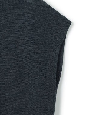 23区 【洗える】シャイニーシアー オーバーサイズ ニット ダークグリーン系