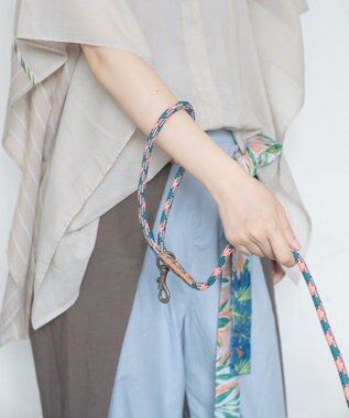 COQ HAPPY ARGYLE  ハンズフリーロングドッグリード ピンク