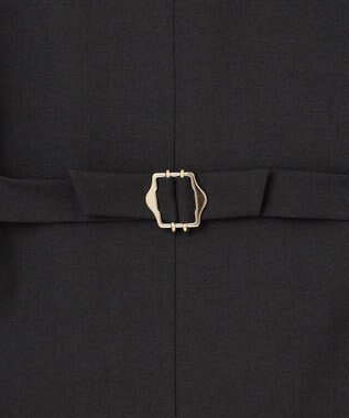 GRACE CONTINENTAL リネン混ツイルジレ ブラック