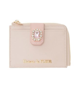 Maison de FLEUR 配色ビジューフラグメントケース Pink