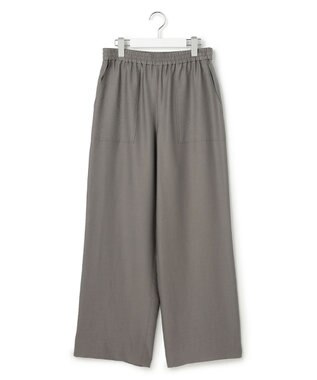 ICB L 【先行予約】ワッシャーツイル ワイドストレートパンツ スティールカーキ