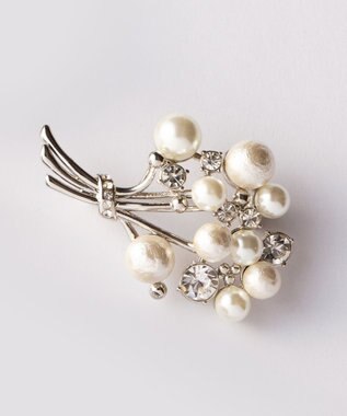 J.PRESS LADIES Bouquet ブローチ シルバー系