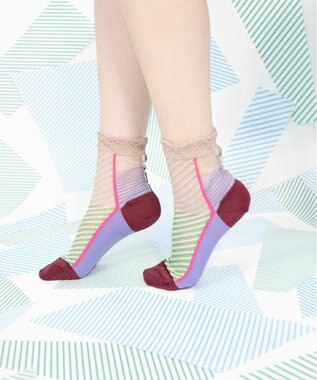 COQ しまうま シアーストライプソックス