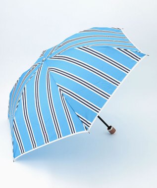 MOONBAT POLO RALPH LAUREN (ポロ ラルフローレン)折りたたみ傘 ワンポイント ストライプ 75デニール 日本製