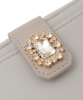 Maison de FLEUR 配色ビジューフラグメントケース Sax Blue