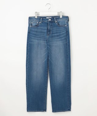 J.PRESS LADIES S 【洗える】裏起毛ストレッチ デニム パンツ ユーズド系