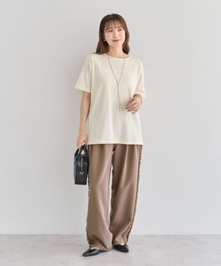 Green Parks ・Ｐｅｔｉｔ　Ｆｌｅｕｒ　リブオーバーサイズＴＥＥ Ivory