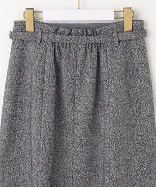ANY SIS 【洗える】ラメツイードナローフレア スカート モノトーン系