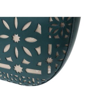 genten セイル カットワーク　ショルダーバッグ ブルーグリーン