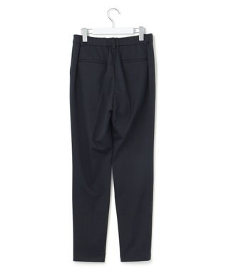 23区 L 【セットアップ対応/洗える】トリアセジャージー テーパードパンツ ネイビー系