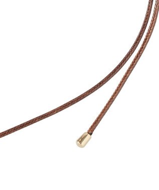 earth music&ecology メタルポイントコードネックレス Gold