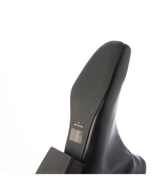 MODE ET JACOMO <carino>【レイン対応】スクエアトゥローヒールブーツ ブラック