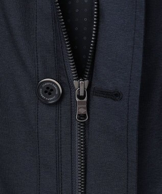 JOSEPH ABBOUD 【キングサイズ・撥水・ストレッチ】インタレースストレッチ ドライビング ジャケット ネイビー系