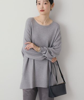 AMERICAN HOLIC バイパチロングニットプルオーバー Gray Mixture