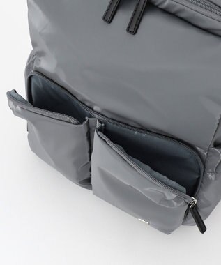 LA BAGAGERIE メタリックドロストポケット　リュックサック グレー