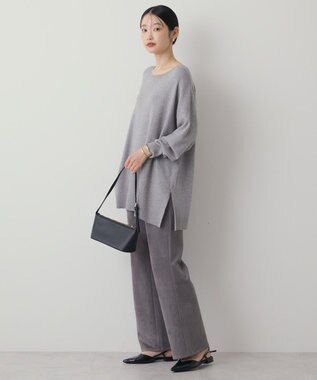 AMERICAN HOLIC バイパチロングニットプルオーバー Gray Mixture