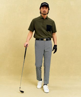 23区GOLF 【MEN】COOLジャージーパンツ テーパード ブラック系5