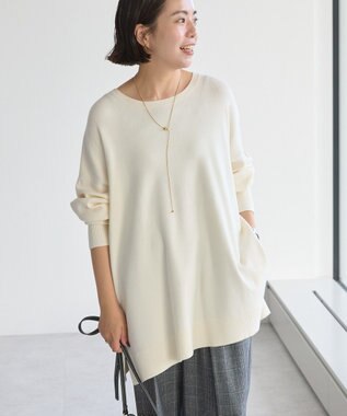 AMERICAN HOLIC バイパチロングニットプルオーバー Ivory