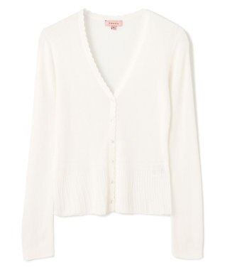 TOCCA EYELET AJISAI CARDIGAN カーディガン オフ系