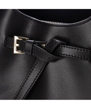 LA BAGAGERIE 【MONICA】ベルトモチーフA4トートバッグ ブラック