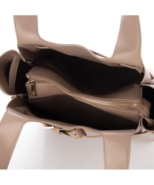 LA BAGAGERIE 【MONICA】ベルトモチーフA4トートバッグ グレージュ