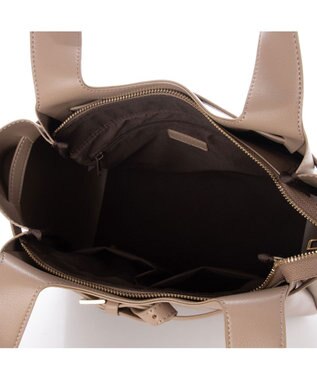LA BAGAGERIE 【MONICA】ベルトモチーフA4トートバッグ グレージュ
