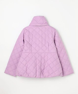 組曲 KIDS 【150-170㎝】マフラー付き中綿キルト アウター ラベンダー
