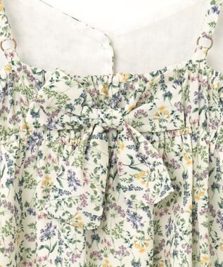 ANY KIDS フラワープリント キャミ ワンピース オフホワイト系