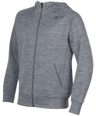 CW-X 【UNISEX】  CW-X 【ユニセックス】アウタートップス ニット素材 ボトムス（DHY249）とペア ボトムス（DHO249）とペア スウエットパーカー DWR589 /ワコール グレー