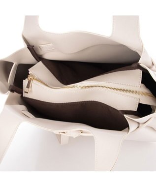 LA BAGAGERIE 【MONICA】ベルトモチーフA4トートバッグ アイボリー