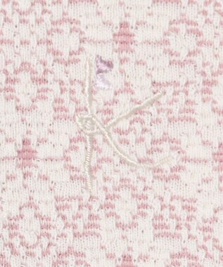 組曲 KIDS 【80-90㎝】 フロストフラワージャガード セットアップ ラベンダー