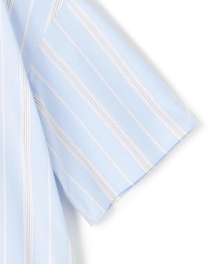 ICB 【WEB限定カラーあり・洗える】ラッフルデザインシャツ サックスブルーストライプ系［WEB限定］