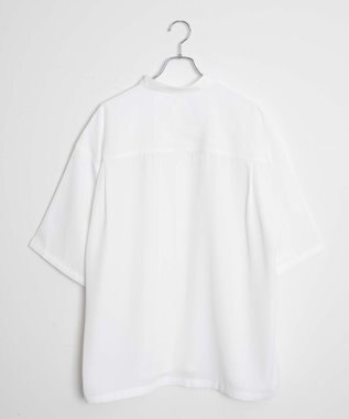 WEGO トロミBIGバンドカラーシャツ（S） ホワイト