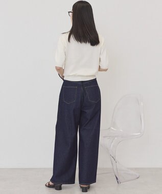 AMERICAN HOLIC 襟付き配色ニット Ivory