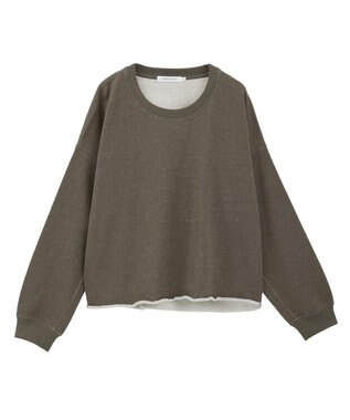 AMERICAN HOLIC ラメ裏毛スウェットプルオーバー Mocha